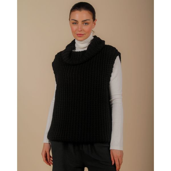 Tandie Knitted Tank | Black