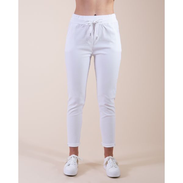 Jenna Relaxed Trouser | White