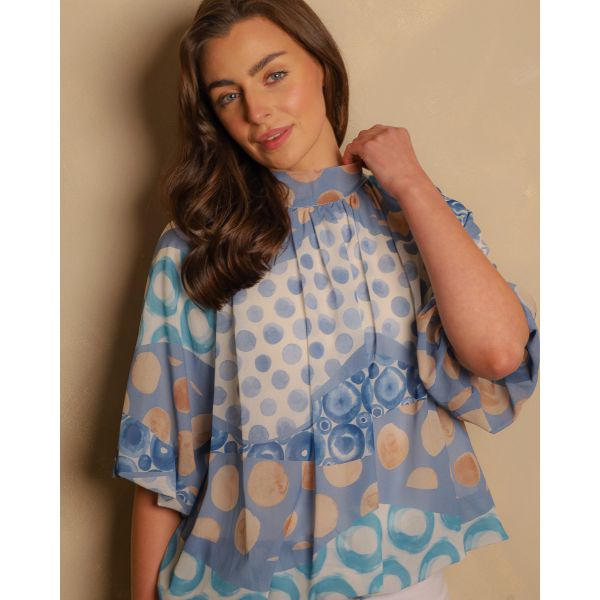 Maribel Blouse | Blue