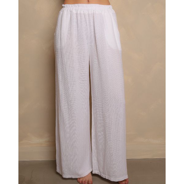 Arlo Linen Trouser | White