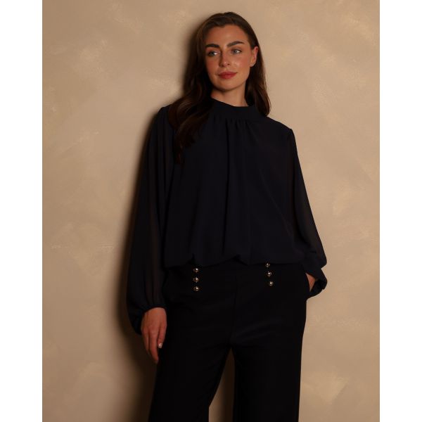 Camile Blouse | Navy