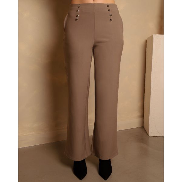 Melania Trouser | Taupe