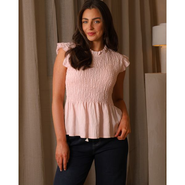 Adena Sherring Top | Pink