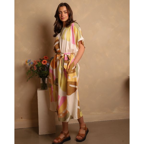 Alina Abstract Print Dress | Multi