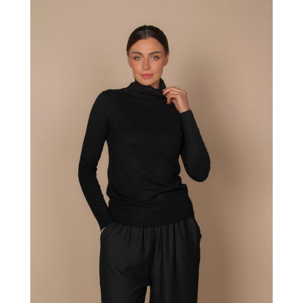 Olivia Polo Neck | Black 