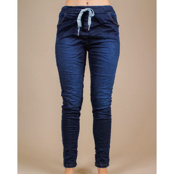 Jenna Relaxed Denim Trouser | Dark Denim