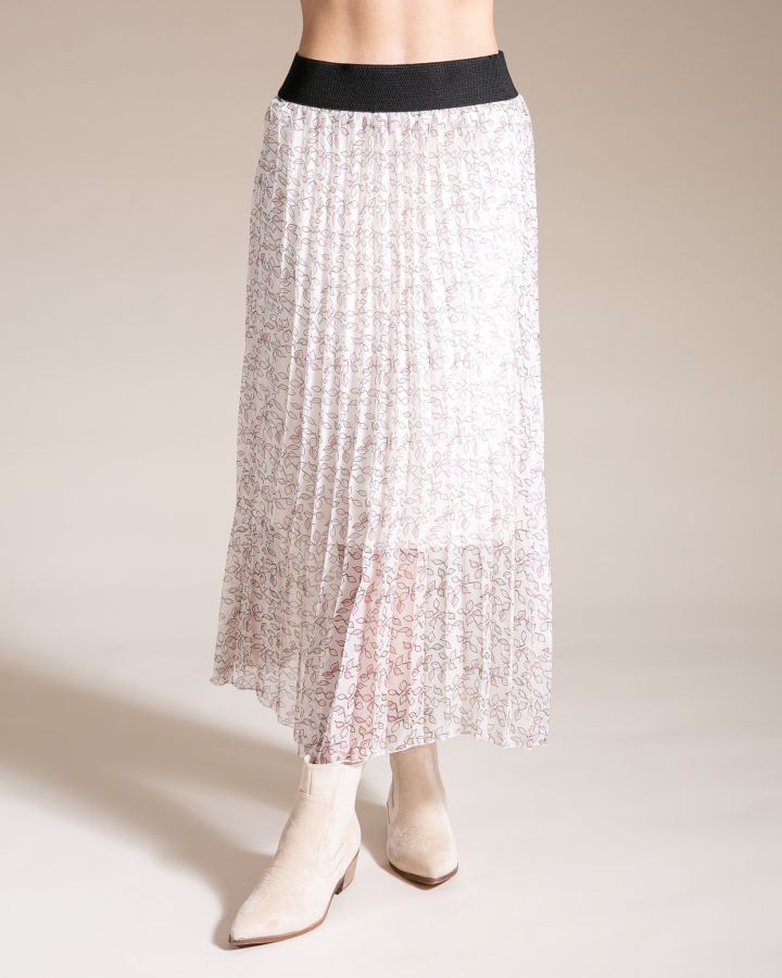 Ditsy Floral Skirt | Cream