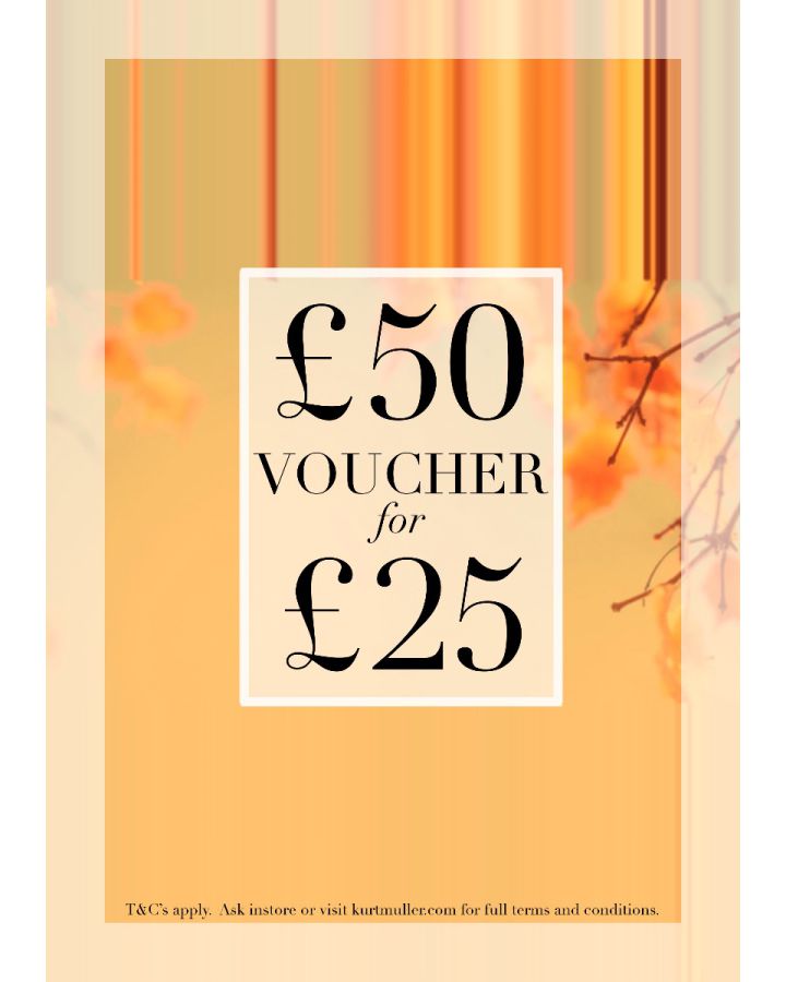 £50 Online Voucher for £25 - Click here for Terms & Conditions