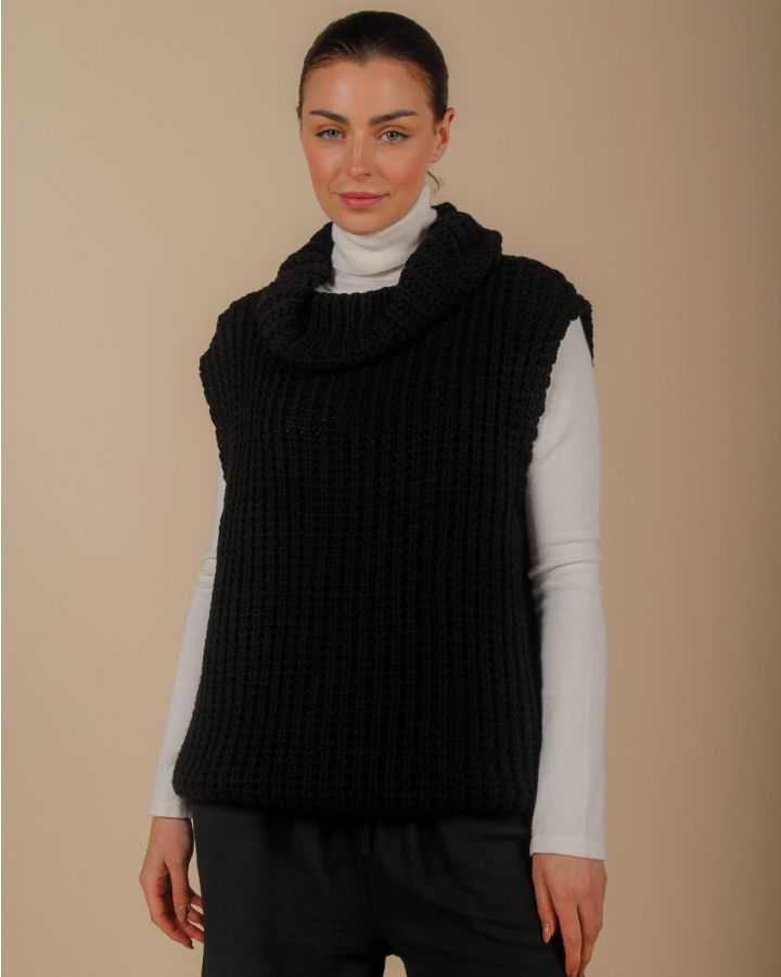 Tandie Knitted Tank | Black