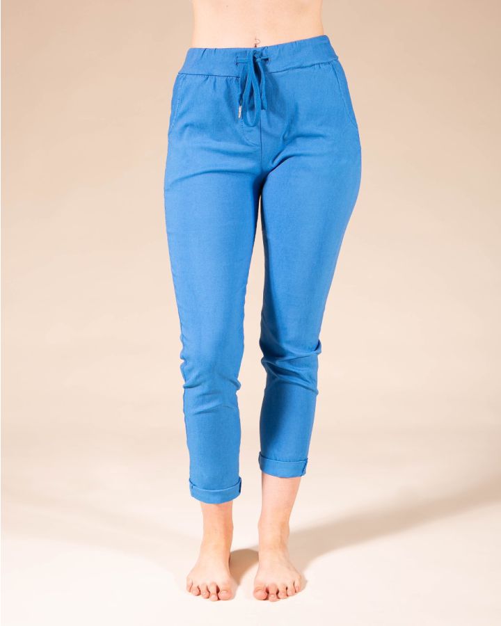 Jenna Relaxed Trouser | Royal Blue