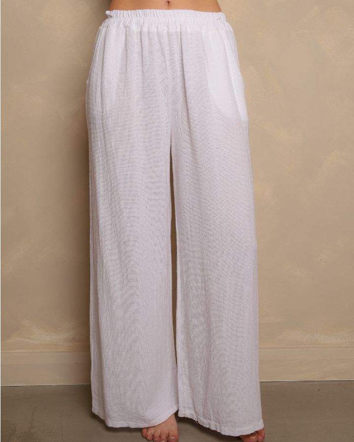 Arlo Linen Trouser | White