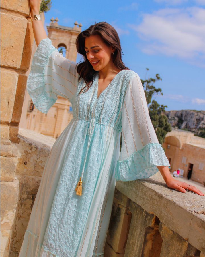 Anastasia Boho Maxi | Turquoise