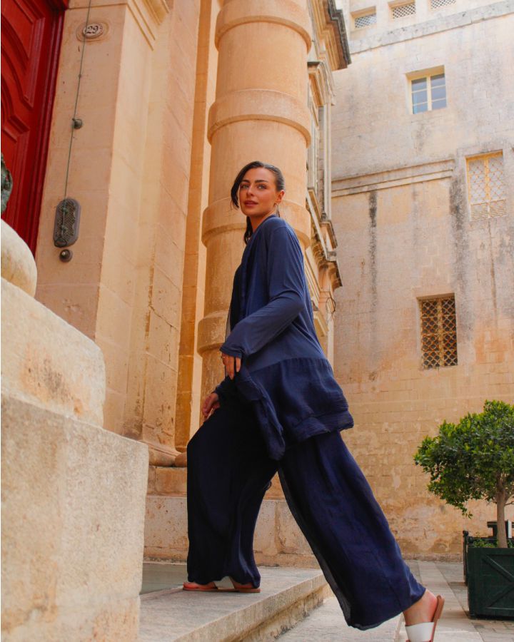Rada Waterfall Cardi | Navy