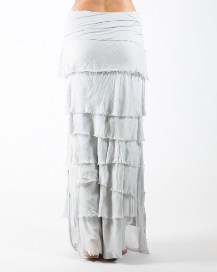 Tier Maxi Skirt / Dress | Silver Grey