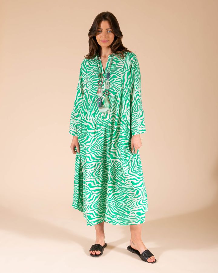 Tigi Animal Maxi Dress | Green