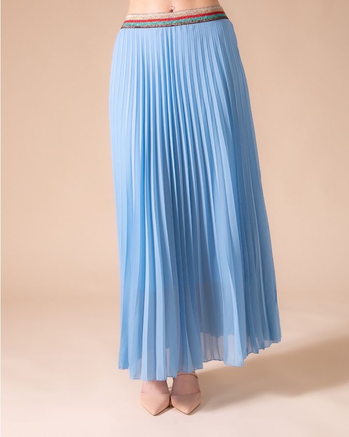 Allegra Pleated Skirt | Powder Blue
