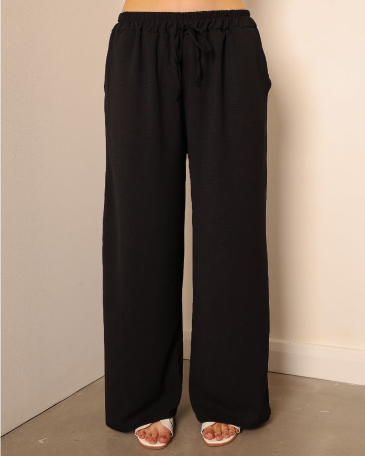Imogen Wide Leg Trouser | Black