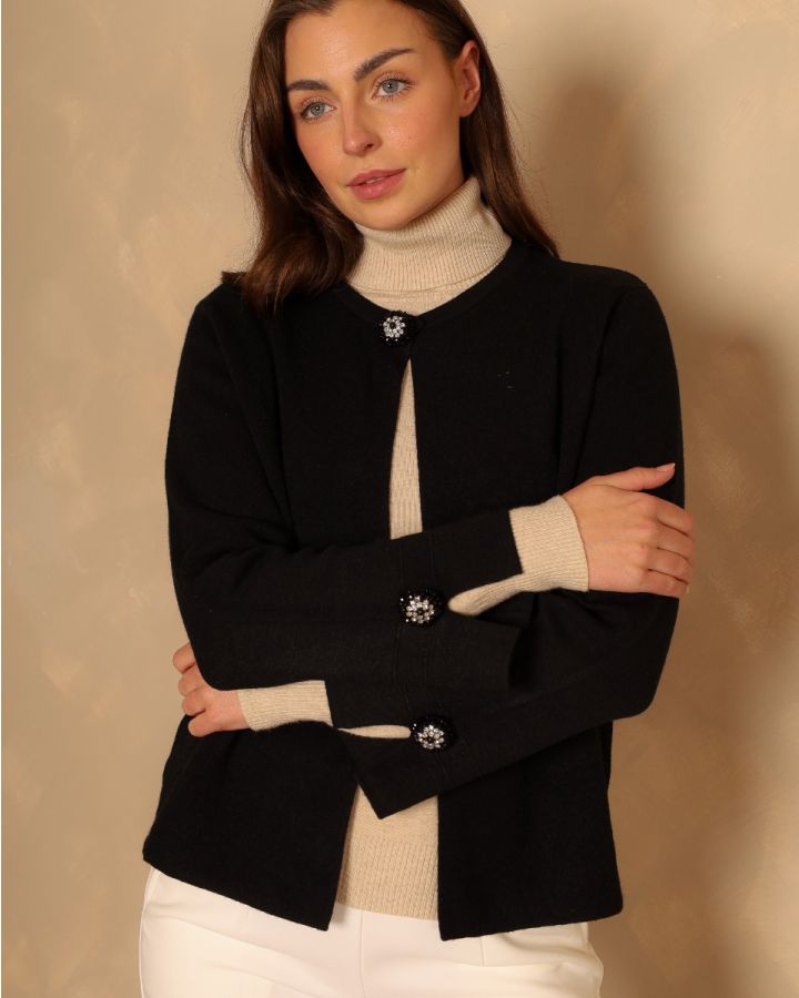 Helena  Cardigan| Black