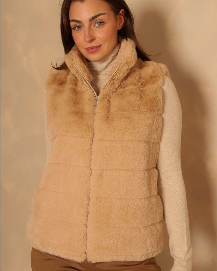 Hermione Gilet | Camel