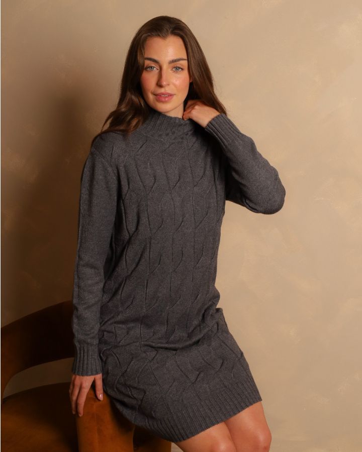 Carly Jumper Knit | Charcoal Grey