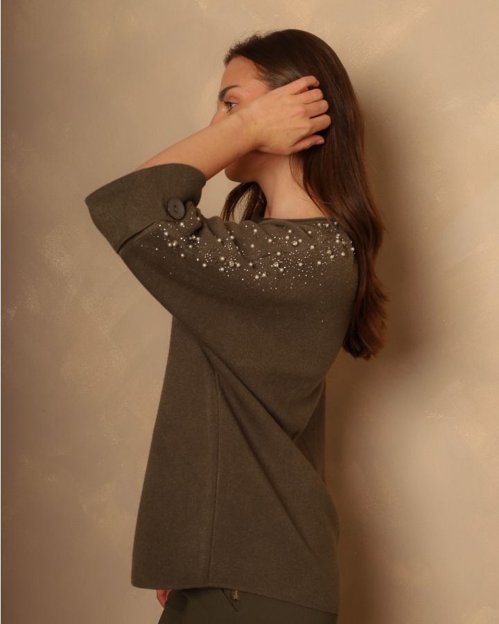 Pearl Knit | Khaki