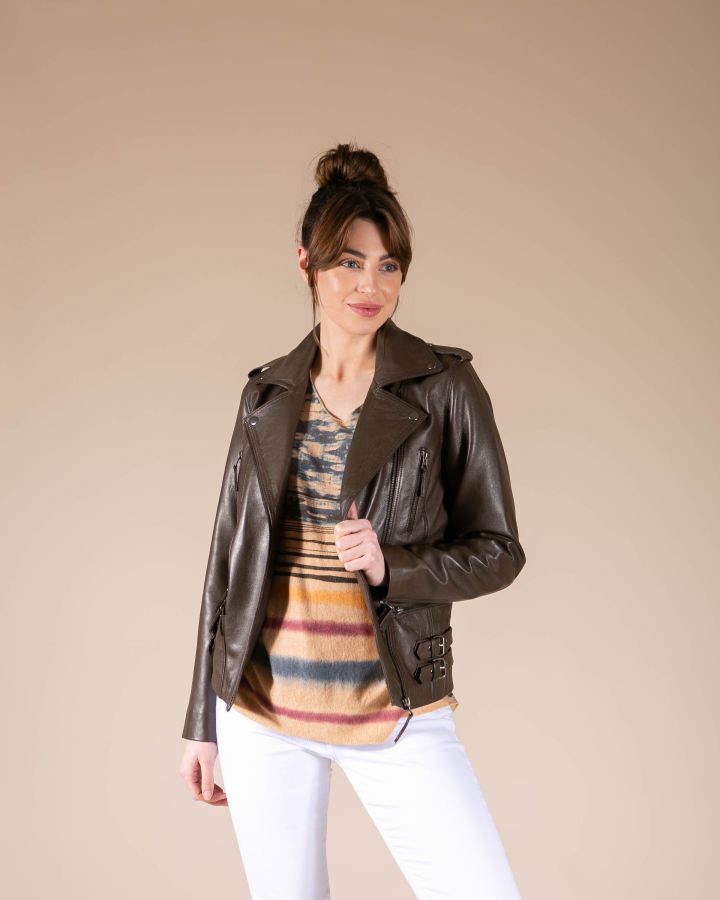 Russo Leather Jacket | Chocolate