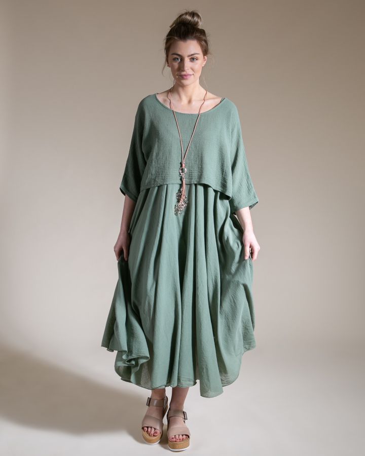 Simone 2 Piece Dress | Khaki