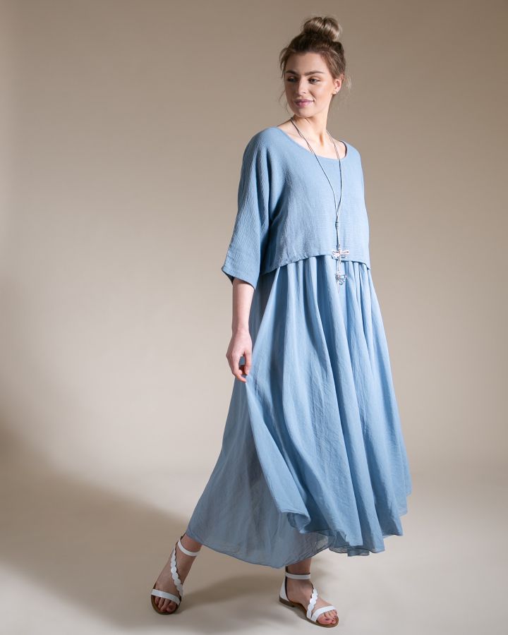 Simone 2 Piece Dress | Blue