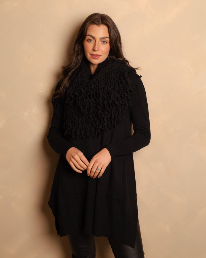 Aspen Knit and Snood | Black