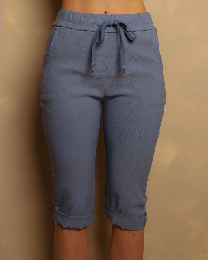 Jenna Capri Shorts | Soft Blue