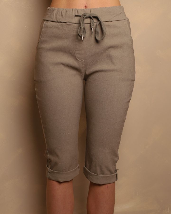 Jenna Capri Shorts | Taupe