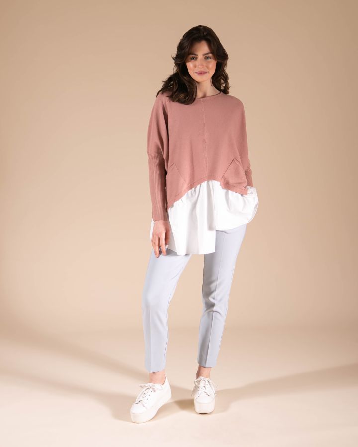 Emmy Shirt Knit | Pink