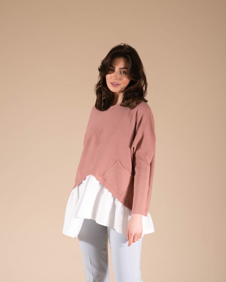 Emmy Shirt Knit | Pink