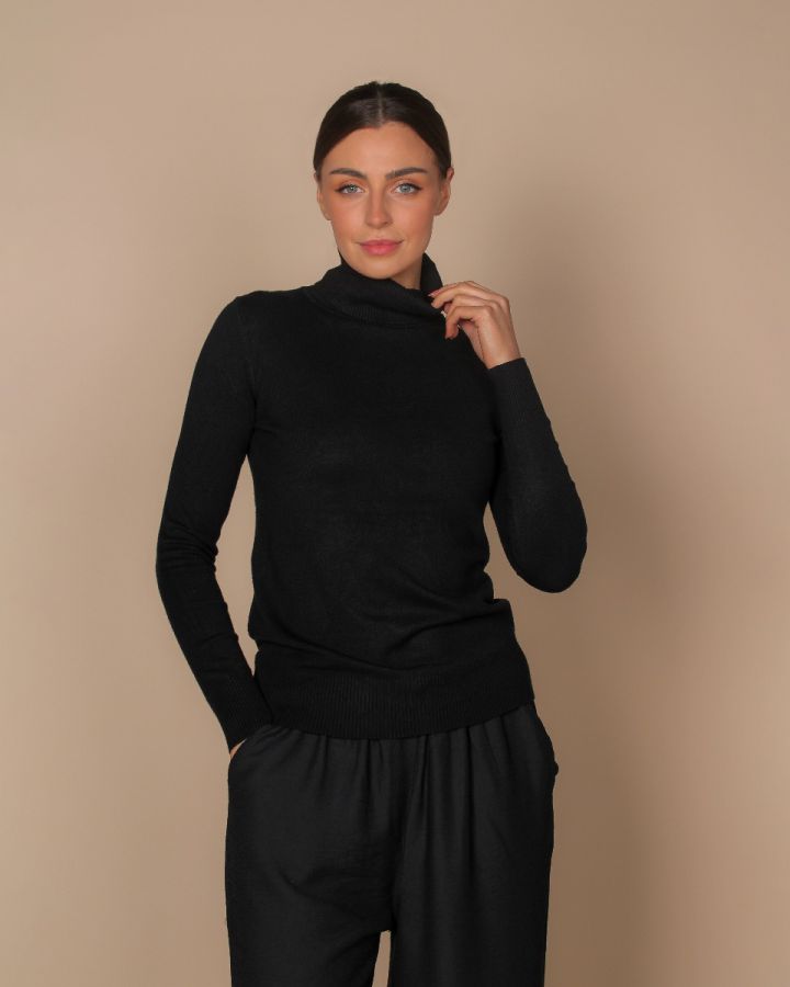 Olivia Polo Neck | Black 