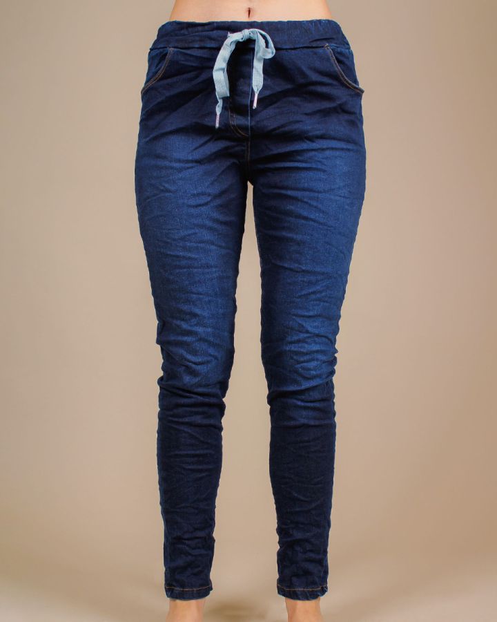 Jenna Relaxed Denim Trouser | Dark Denim