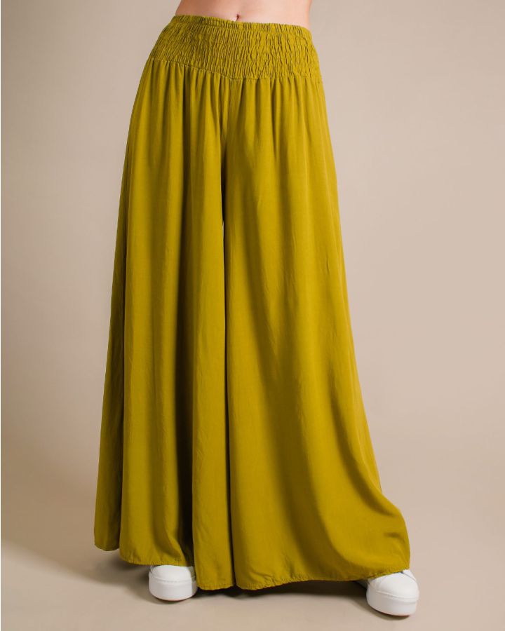 Adena Palazzo Trouser | Olive
