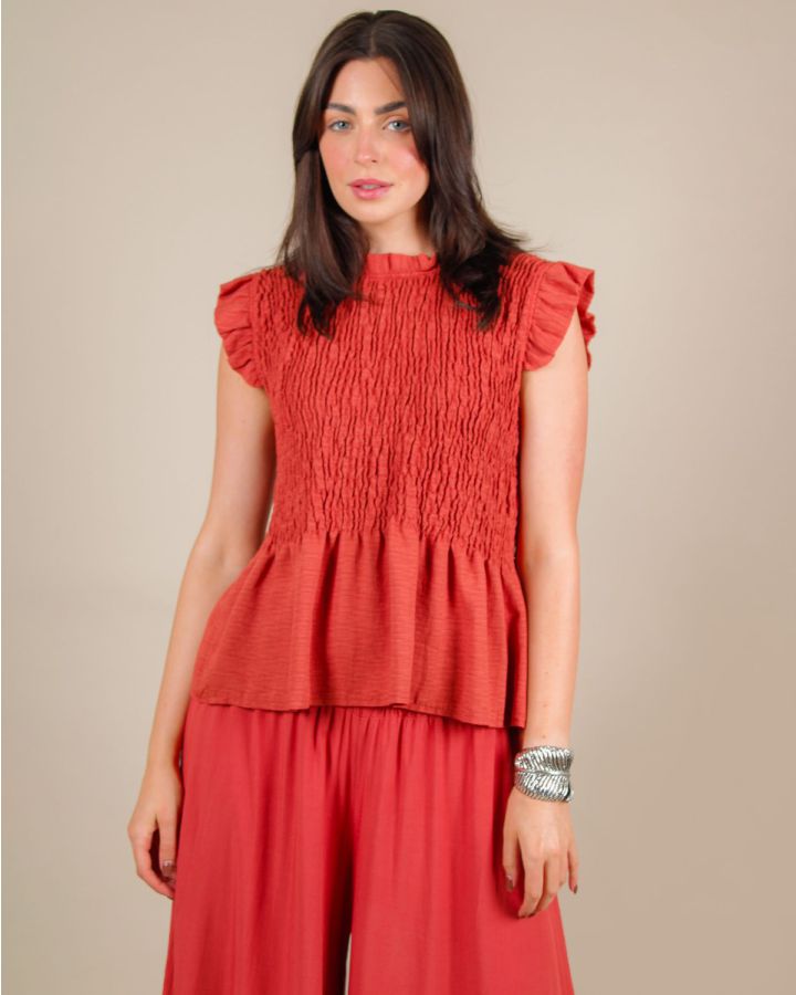Adena Sherring Top | Rose